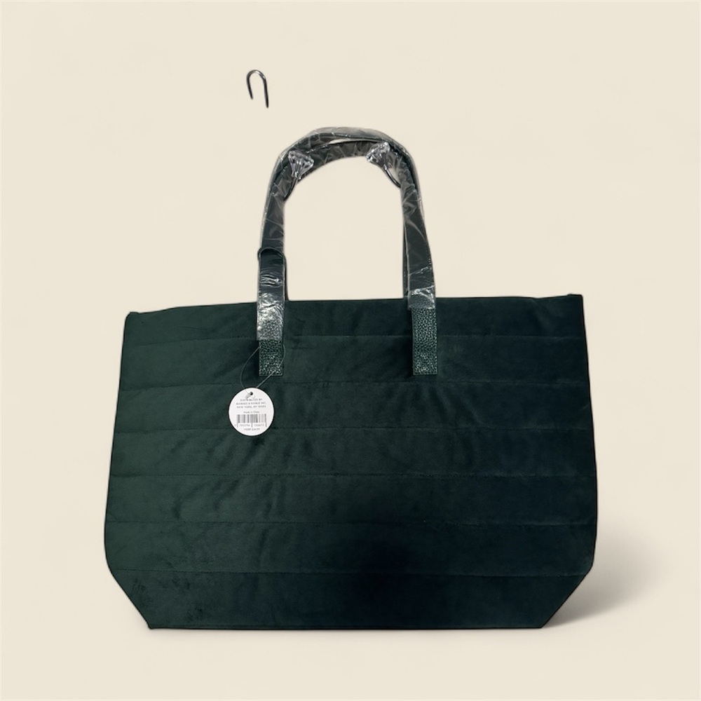 Green Quilted Tote Bag